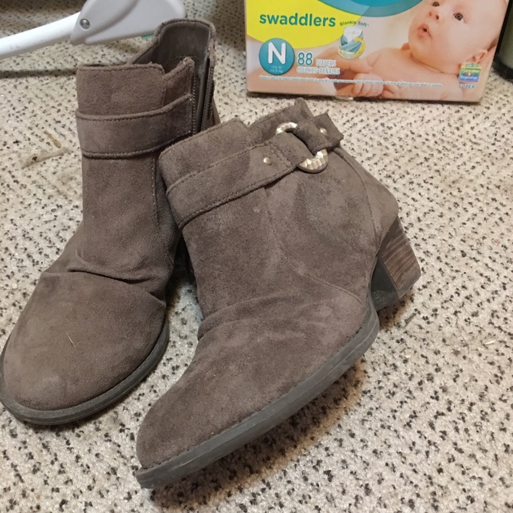 Suede booties